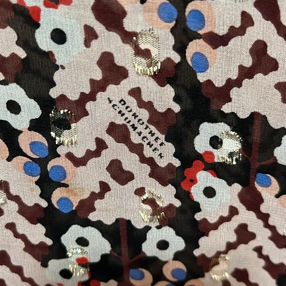 Dorothee Schumacher Pink Floral Silk Button Up Down Blouse Top Shell Size 3 - Picture 2 of 13